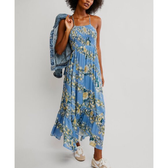 Free People Dresses & Skirts - Free People Heat Wave Floral Maxi Dress SZ XS NWT
